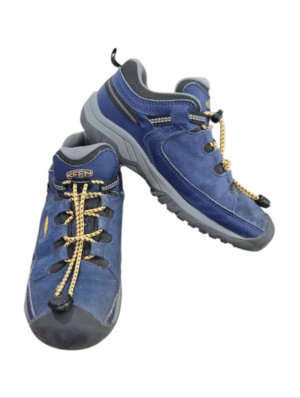 KEEN Targhee Low Waterproof Blue Depths Leather Hiking Shoes. Little Kid Size 1